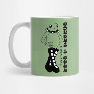 Frog wearing beautiful boots Mug